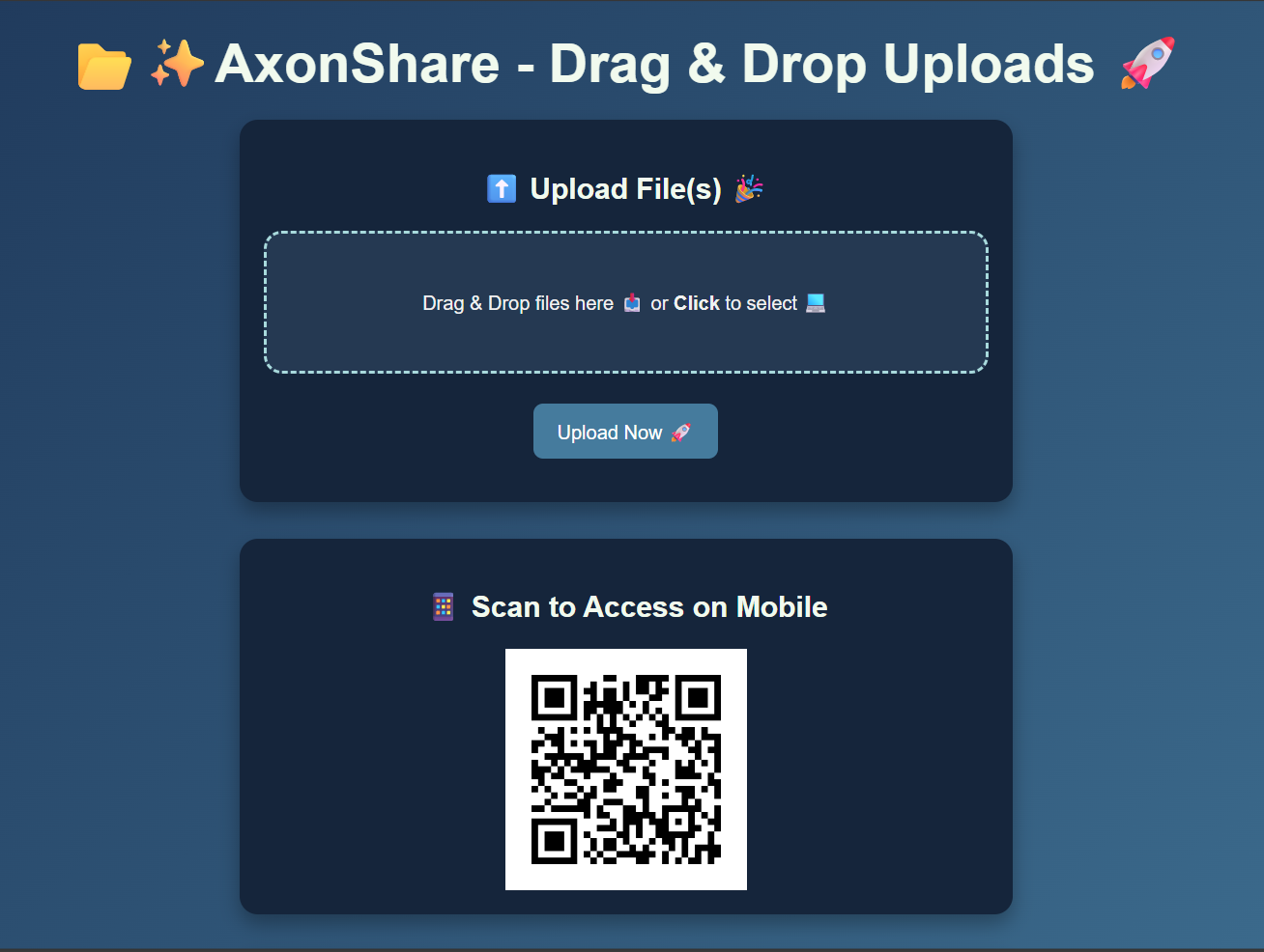 AxonShare Interface